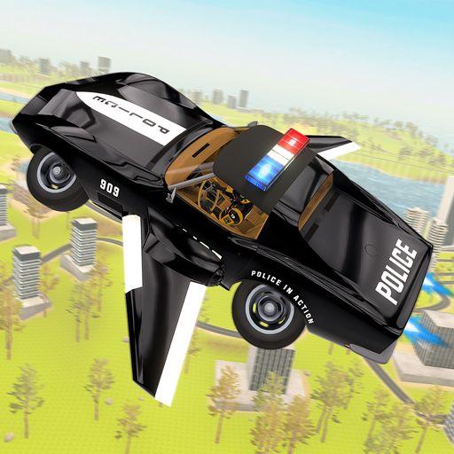 Flying Car Game Police Mode