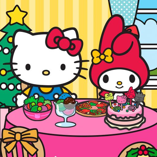 Hello Kitty and friends Xmas Dinner 